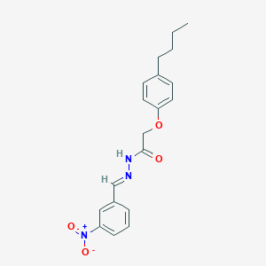 molecular formula C19H21N3O4 B335895 2-(4-butylphenoxy)-N'-(3-nitrobenzylidene)acetohydrazide 