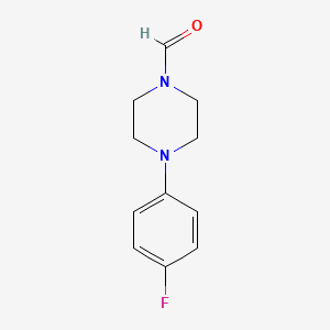 molecular formula C11H13FN2O B3358978 4-(4-Fluorophenyl)piperazine-1-carbaldehyde CAS No. 831170-44-6
