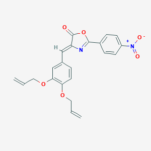 molecular formula C22H18N2O6 B335898 4-[3,4-bis(allyloxy)benzylidene]-2-{4-nitrophenyl}-1,3-oxazol-5(4H)-one 