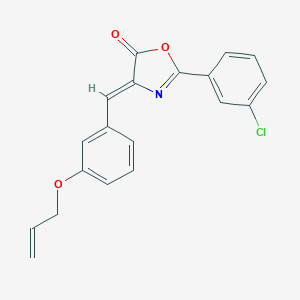 molecular formula C19H14ClNO3 B335899 4-[3-(allyloxy)benzylidene]-2-(3-chlorophenyl)-1,3-oxazol-5(4H)-one 