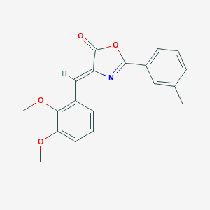molecular formula C19H17NO4 B335900 4-(2,3-Dimethoxy-benzylidene)-2-m-tolyl-4H-oxazol-5-one 