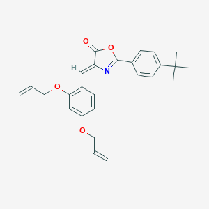 molecular formula C26H27NO4 B335901 4-[2,4-bis(allyloxy)benzylidene]-2-(4-tert-butylphenyl)-1,3-oxazol-5(4H)-one 