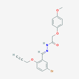 molecular formula C19H17BrN2O4 B335902 N'-[5-bromo-2-(2-propynyloxy)benzylidene]-2-(4-methoxyphenoxy)acetohydrazide 
