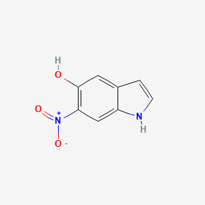 molecular formula C8H6N2O3 B3359037 6-Nitro-1H-indol-5-OL CAS No. 832713-78-7