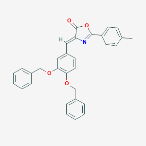 molecular formula C31H25NO4 B335904 4-[3,4-bis(benzyloxy)benzylidene]-2-(4-methylphenyl)-1,3-oxazol-5(4H)-one 