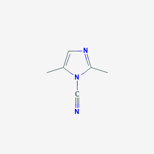 molecular formula C6H7N3 B3359078 2,5-Dimethyl-1H-imidazole-1-carbonitrile CAS No. 83505-97-9