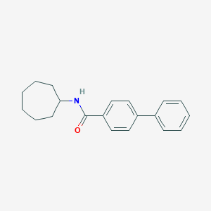 N-cycloheptylbiphenyl-4-carboxamide