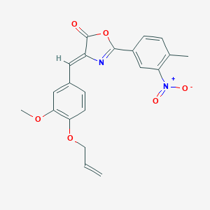 molecular formula C21H18N2O6 B335910 4-[4-(allyloxy)-3-methoxybenzylidene]-2-{3-nitro-4-methylphenyl}-1,3-oxazol-5(4H)-one 