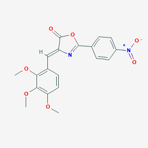 molecular formula C19H16N2O7 B335911 (4Z)-2-(4-nitrophenyl)-4-(2,3,4-trimethoxybenzylidene)-1,3-oxazol-5(4H)-one 