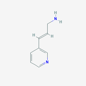 molecular formula C8H10N2 B3359111 (2E)-3-(Pyridin-3-yl)prop-2-en-1-amine CAS No. 83665-87-6