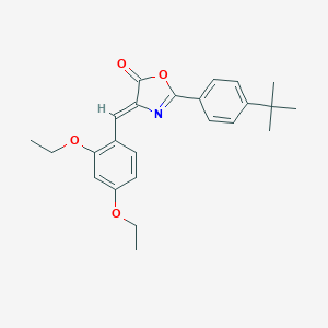 molecular formula C24H27NO4 B335917 2-(4-tert-butylphenyl)-4-(2,4-diethoxybenzylidene)-1,3-oxazol-5(4H)-one 