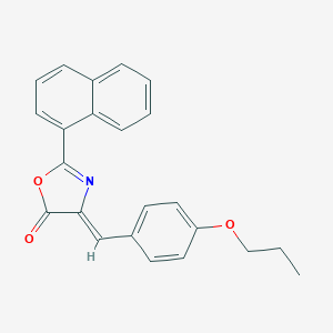 molecular formula C23H19NO3 B335921 2-(1-naphthyl)-4-(4-propoxybenzylidene)-1,3-oxazol-5(4H)-one 