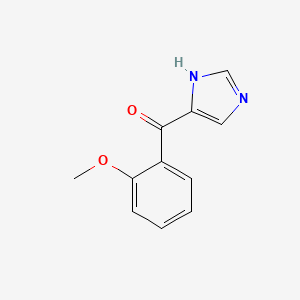 molecular formula C11H10N2O2 B3359214 (1H-Imidazol-5-yl)(2-methoxyphenyl)methanone CAS No. 84396-13-4
