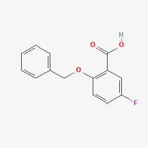 molecular formula C14H11FO3 B3359254 5-Fluoro-2-benzyloxybenzoic acid CAS No. 847256-14-8