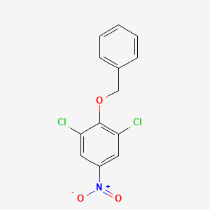 molecular formula C13H9Cl2NO3 B3359263 2-(Benzyloxy)-1,3-dichloro-5-nitrobenzene CAS No. 848133-03-9