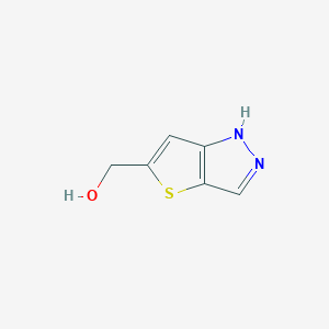 molecular formula C6H6N2OS B3359280 (1H-Thieno[3,2-c]pyrazol-5-yl)methanol CAS No. 848358-06-5