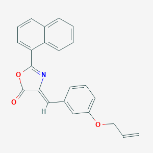molecular formula C23H17NO3 B335930 4-[3-(allyloxy)benzylidene]-2-(1-naphthyl)-1,3-oxazol-5(4H)-one 