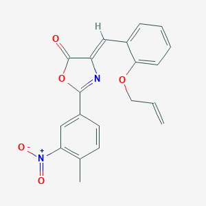 molecular formula C20H16N2O5 B335931 4-[2-(allyloxy)benzylidene]-2-{3-nitro-4-methylphenyl}-1,3-oxazol-5(4H)-one 