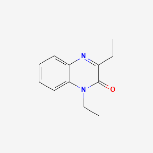 molecular formula C12H14N2O B3359314 1,3-二乙基喹喔啉-2-酮 CAS No. 848746-58-7