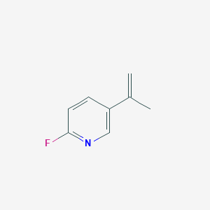 molecular formula C8H8FN B3359317 2-Fluoro-5-(prop-1-en-2-yl)pyridine CAS No. 848841-58-7