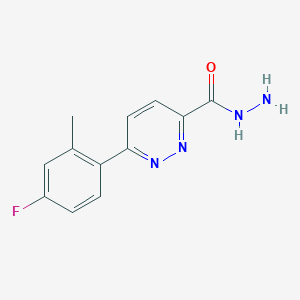 6-(4-Fluoro-2-methylphenyl)pyridazine-3-carbohydrazide