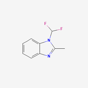 molecular formula C9H8F2N2 B3359344 1-(difluoromethyl)-2-methyl-1H-benzimidazole CAS No. 84941-16-2