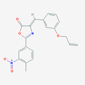 molecular formula C20H16N2O5 B335936 4-[3-(allyloxy)benzylidene]-2-{3-nitro-4-methylphenyl}-1,3-oxazol-5(4H)-one 
