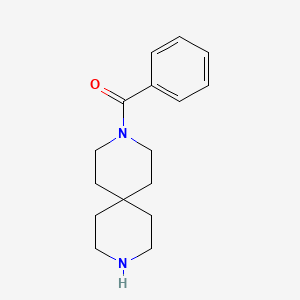 molecular formula C16H22N2O B3359380 苯基（3,9-二氮杂螺[5.5]十一烷-3-基）甲烷酮 CAS No. 851322-39-9