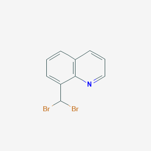 molecular formula C10H7Br2N B3359395 8-(Dibromomethyl)quinoline CAS No. 85219-47-2