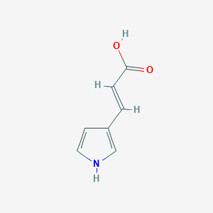 molecular formula C7H7NO2 B3359398 3-(1H-pyrrol-3-yl)prop-2-enoic acid CAS No. 85310-57-2