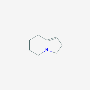 molecular formula C8H13N B3359413 2,3,5,6,7,8-Hexahydroindolizine CAS No. 85380-99-0