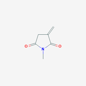 molecular formula C6H7NO2 B3359441 1-Methyl-3-methylidenepyrrolidine-2,5-dione CAS No. 85639-10-7