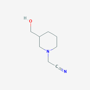 molecular formula C8H14N2O B3359458 3-Hydroxymethylpiperidin-1-ylacetonitrile CAS No. 857636-98-7