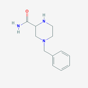 molecular formula C12H17N3O B3359468 4-Benzylpiperazine-2-carboxamide CAS No. 85817-33-0