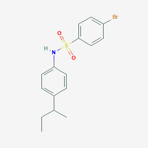 molecular formula C16H18BrNO2S B335948 4-bromo-N-(4-sec-butylphenyl)benzenesulfonamide 