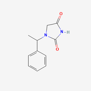 1-(1-Phenylethyl)imidazolidine-2,4-dione