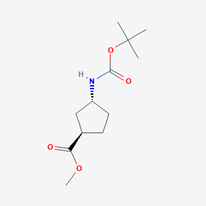 methyl (1R,3R)-3-{[(tert-butoxy)carbonyl]amino}cyclopentane-1-carboxylate