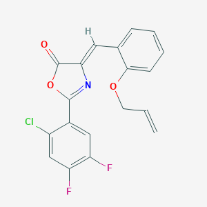 molecular formula C19H12ClF2NO3 B335956 (4Z)-2-(2-chloro-4,5-difluorophenyl)-4-[2-(prop-2-en-1-yloxy)benzylidene]-1,3-oxazol-5(4H)-one 