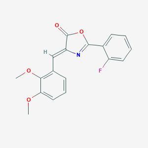 molecular formula C18H14FNO4 B335957 4-(2,3-Dimethoxy-benzylidene)-2-(2-fluoro-phenyl)-4H-oxazol-5-one 