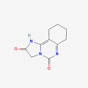 molecular formula C10H11N3O2 B3359619 1,3,7,8,9,10-Hexahydroimidazo[1,2-c]quinazoline-2,5-dione CAS No. 86737-74-8