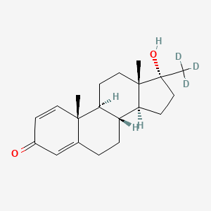 (8R,9S,10R,13S,14S,17R)-17-hydroxy-10,13-dimethyl-17-(trideuteriomethyl)-7,8,9,11,12,14,15,16-octahydro-6H-cyclopenta[a]phenanthren-3-one