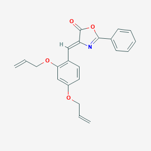 molecular formula C22H19NO4 B335964 4-[2,4-bis(allyloxy)benzylidene]-2-phenyl-1,3-oxazol-5(4H)-one 