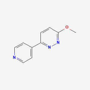 molecular formula C10H9N3O B3359651 3-Methoxy-6-(pyridin-4-yl)pyridazine CAS No. 869852-08-4
