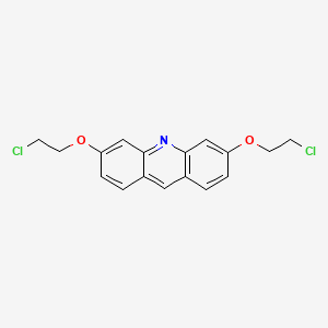 molecular formula C17H15Cl2NO2 B3359657 3,6-Bis(2-chloroethoxy)acridine CAS No. 87040-78-6
