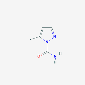 molecular formula C5H7N3O B3359711 1H-Pyrazole-1-carboxamide, 5-methyl- CAS No. 873-24-5