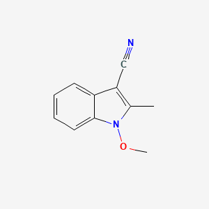 molecular formula C11H10N2O B3359721 1-Methoxy-2-methyl-1H-indole-3-carbonitrile CAS No. 873196-10-2