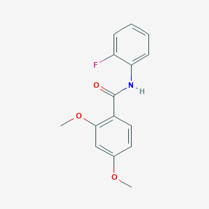 molecular formula C15H14FNO3 B335974 N-(2-fluorophenyl)-2,4-dimethoxybenzamide 