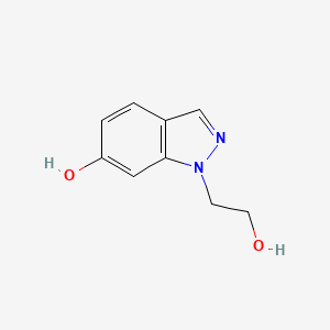 molecular formula C9H10N2O2 B3359750 1-(2-Hydroxyethyl)-1H-indazol-6-ol CAS No. 874668-60-7