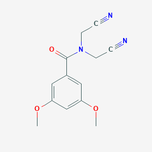 molecular formula C13H13N3O3 B335976 N,N-bis(cyanomethyl)-3,5-dimethoxybenzamide 