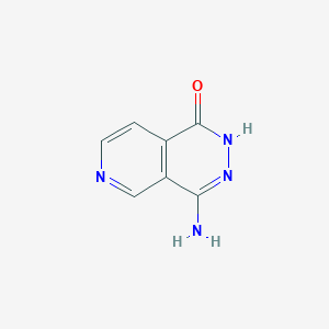 molecular formula C7H6N4O B3359783 4-Aminopyrido[3,4-d]pyridazin-1(2H)-one CAS No. 87544-87-4